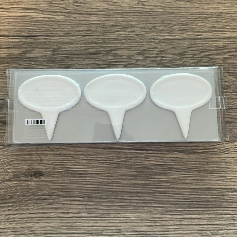 Crate & Barrel White Porcelain Cheese Markers